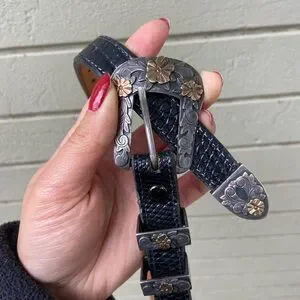 Accessories | R Stump For Jr Ltd Black Lizard Belt With  display picture 2